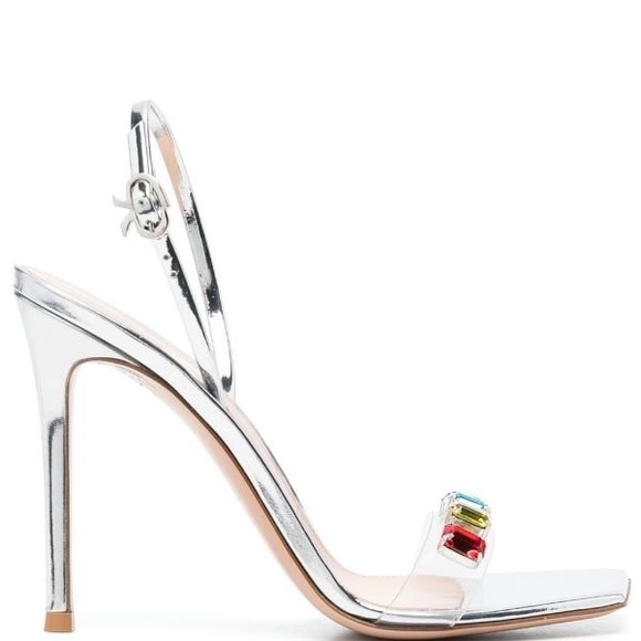 Gianvito Rossi
Ribbon 100mm crystal-embellished sandals - Picture 2 of 13